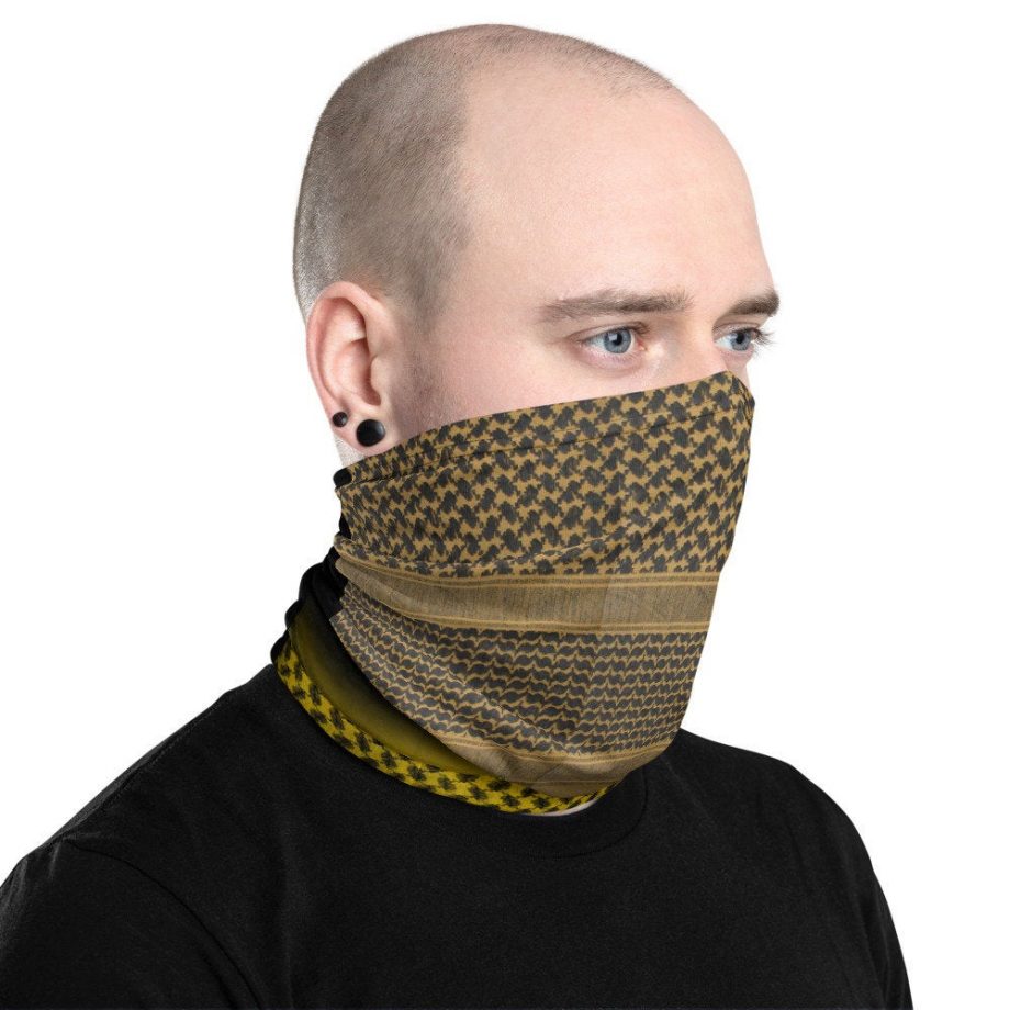 Neutral Sand Color Keffiyeh Face Limited Edition Mask Cover